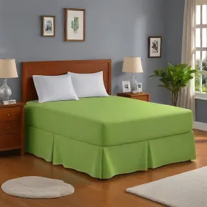 23" Inches Drop Bed Skirt Solid Sage Egyptian Cotton 1000TC