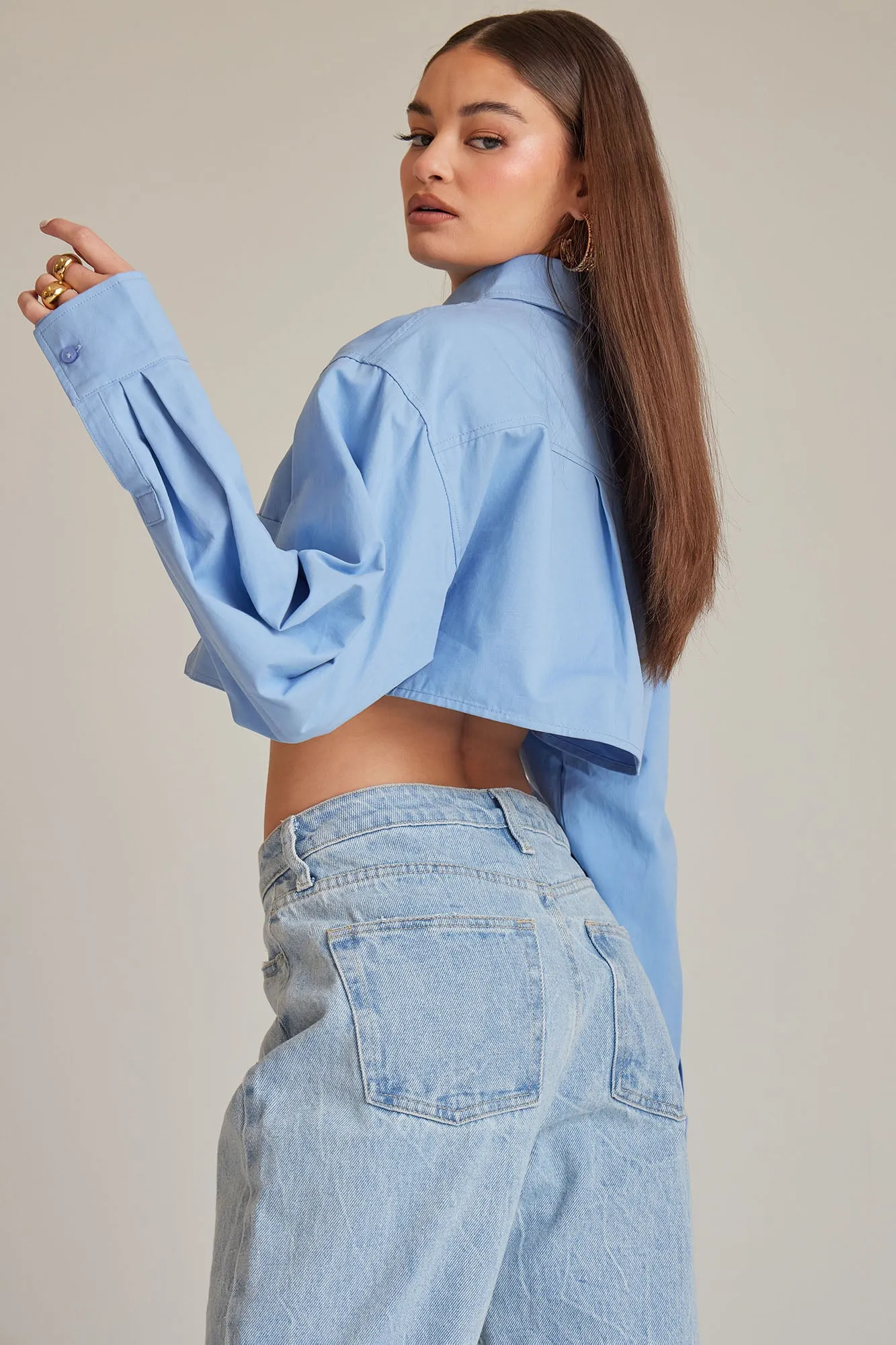 A True Leader Poplin Shirt - Blue