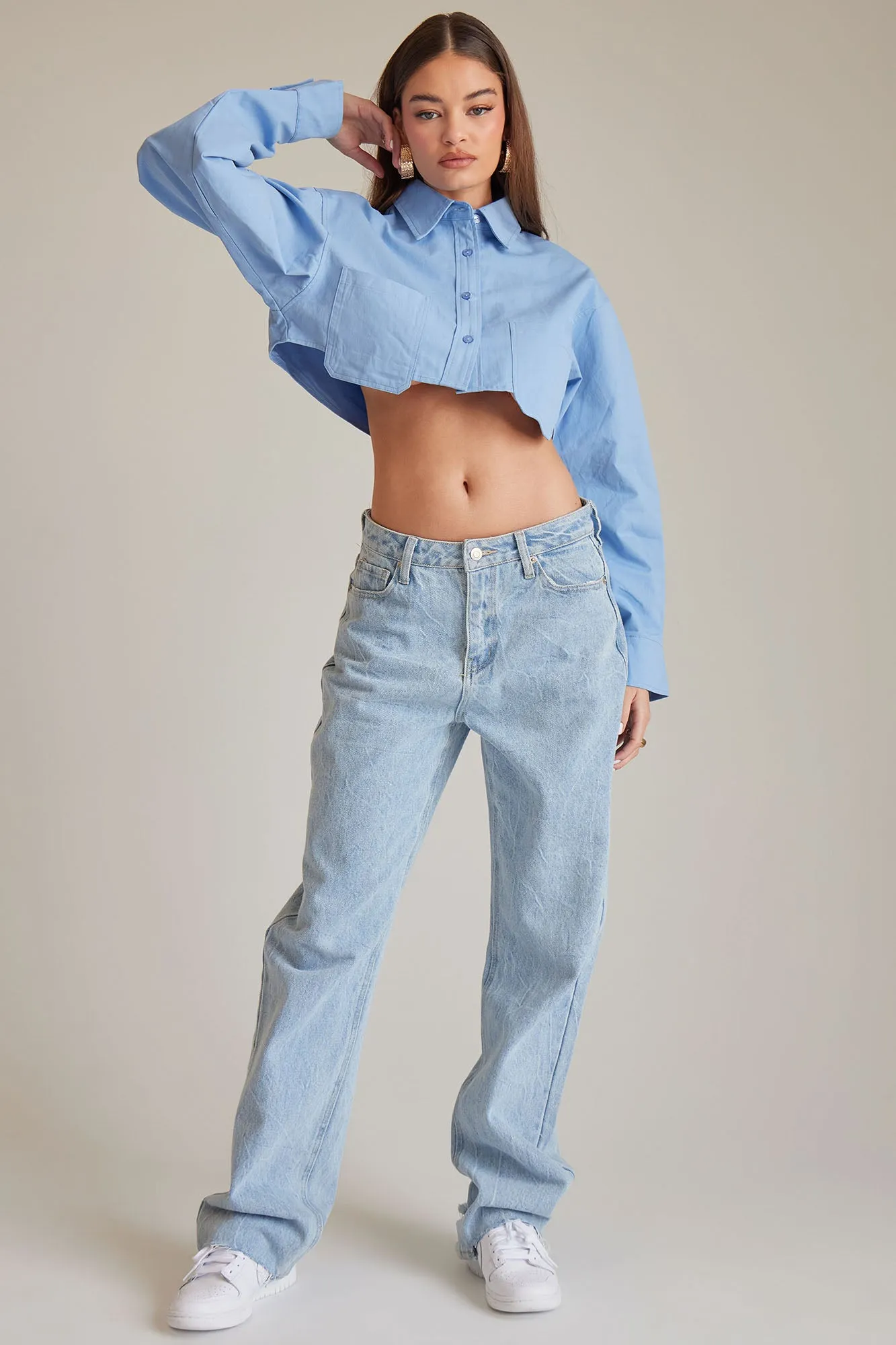 A True Leader Poplin Shirt - Blue