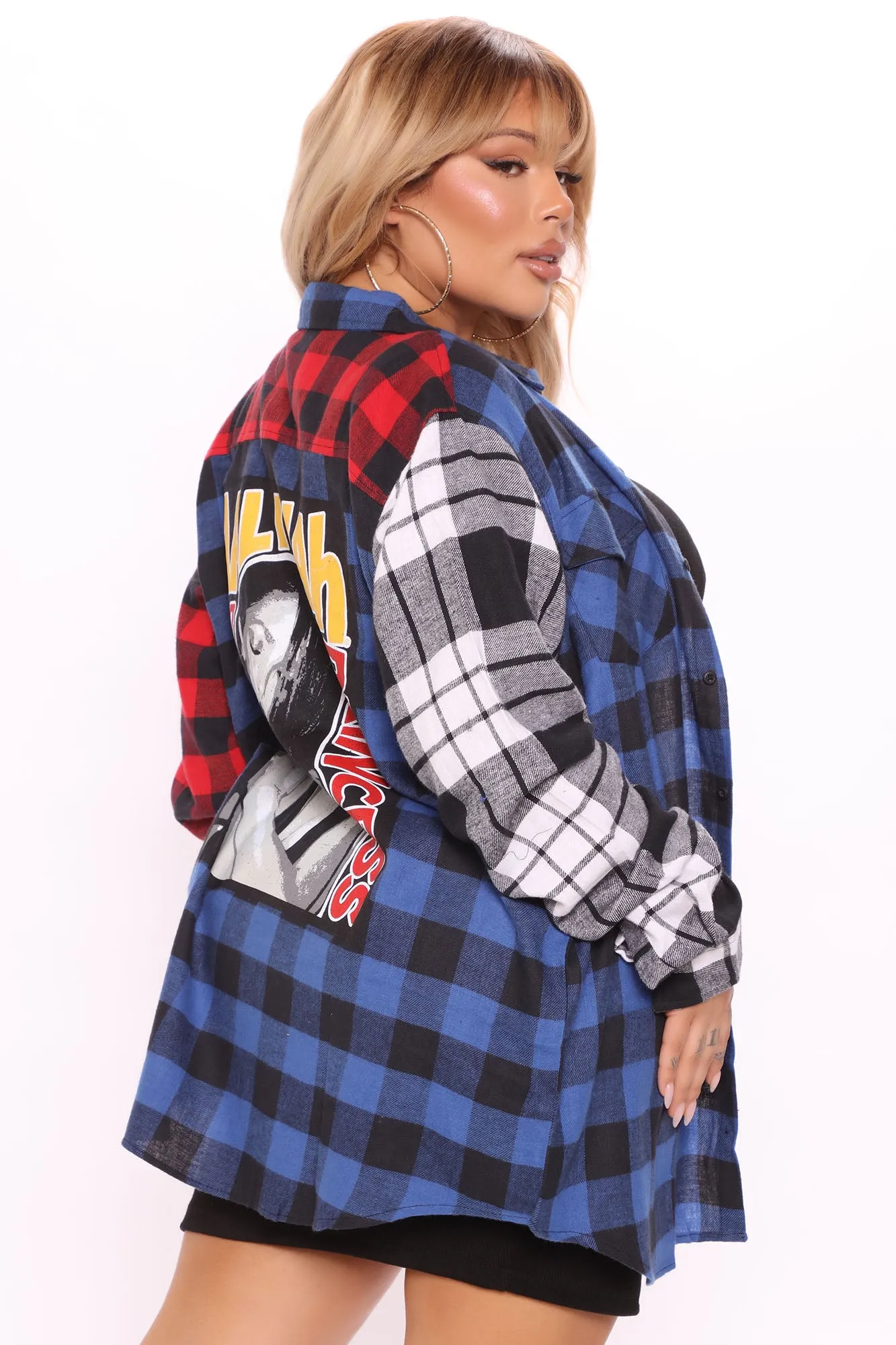 Aaliyah Mixed Plaid Top - Multi Color