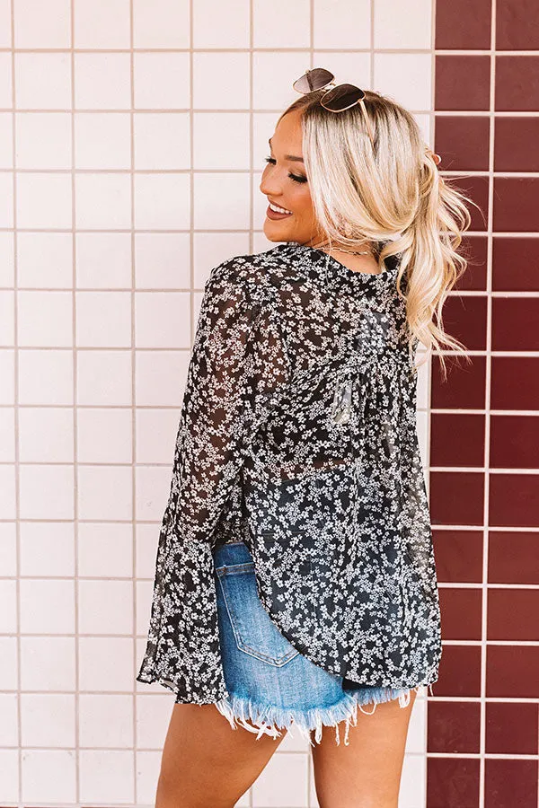 Adoring Fan Chiffon Top