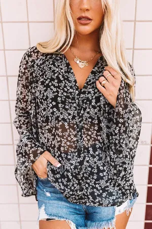 Adoring Fan Chiffon Top
