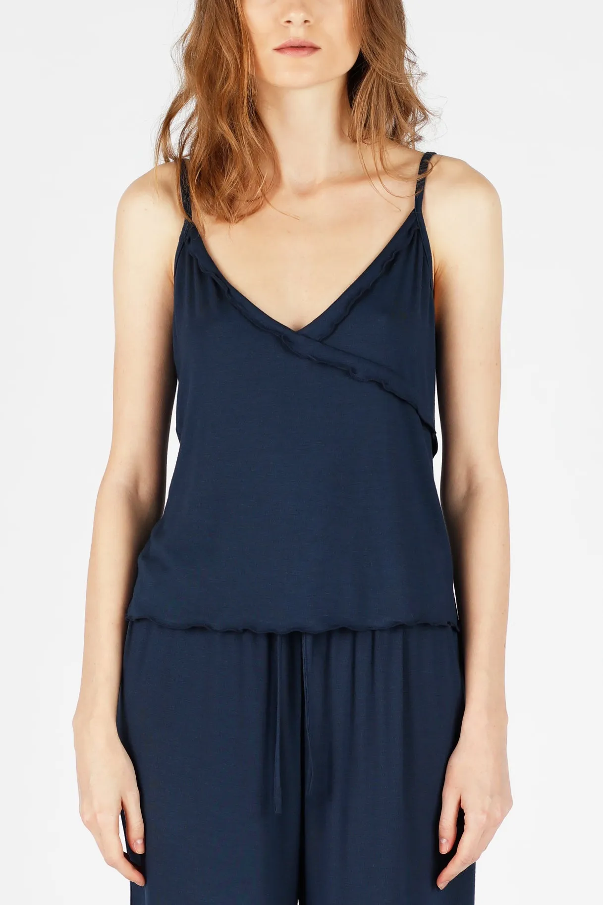 All-Day-Chic PJ Top - Navy Blue