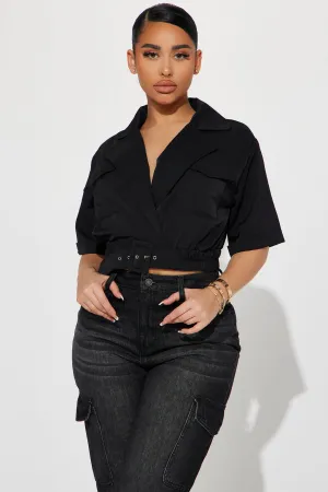 Always On Top Of It Top - Black