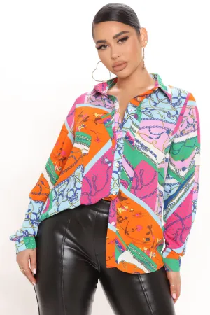 Amara Top - Green/combo