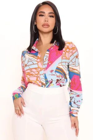 Amara Top - Pink/combo