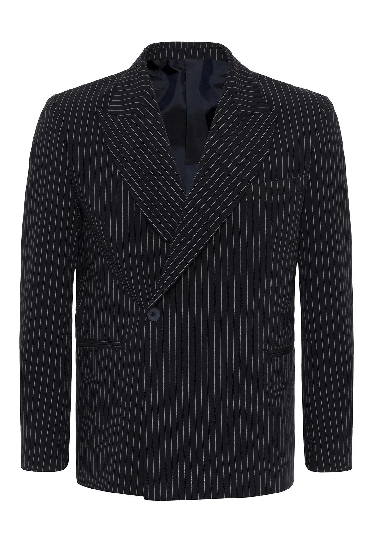 ANT Double-breasted Closure Striped Men's Blazer Jacket - Lloret de Mar