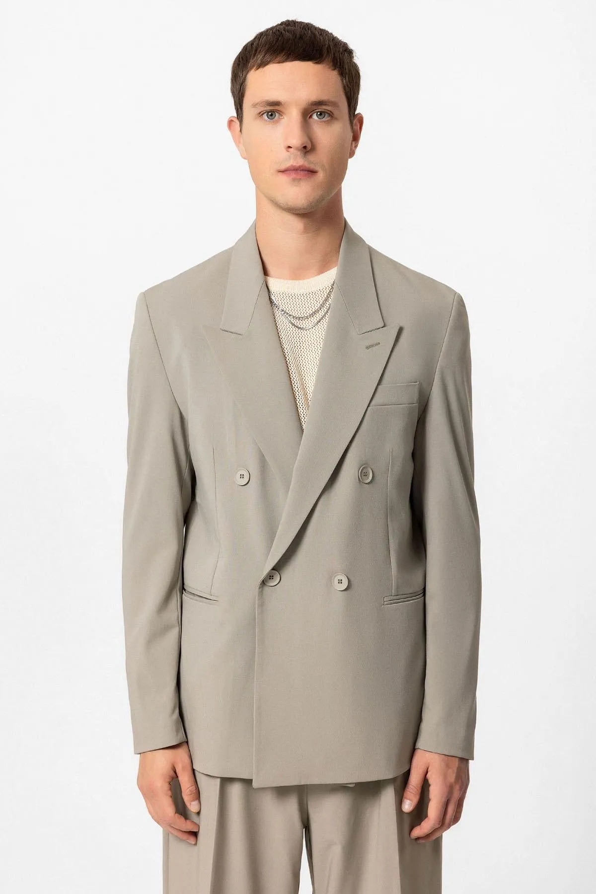 ANT Single Button Double-breasted Men's Blazer Jacket - Vila Franca de Xira