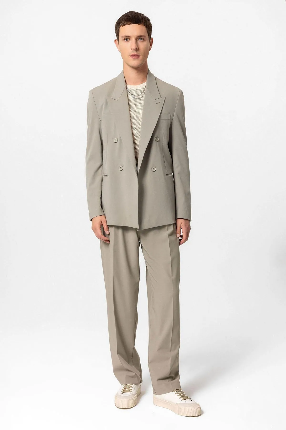 ANT Single Button Double-breasted Men's Blazer Jacket - Vila Franca de Xira