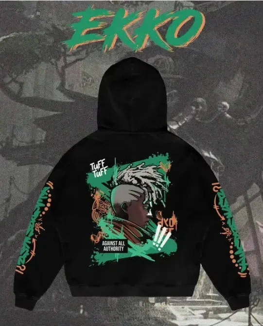 Arcane League Jinx Graphic Hoodies