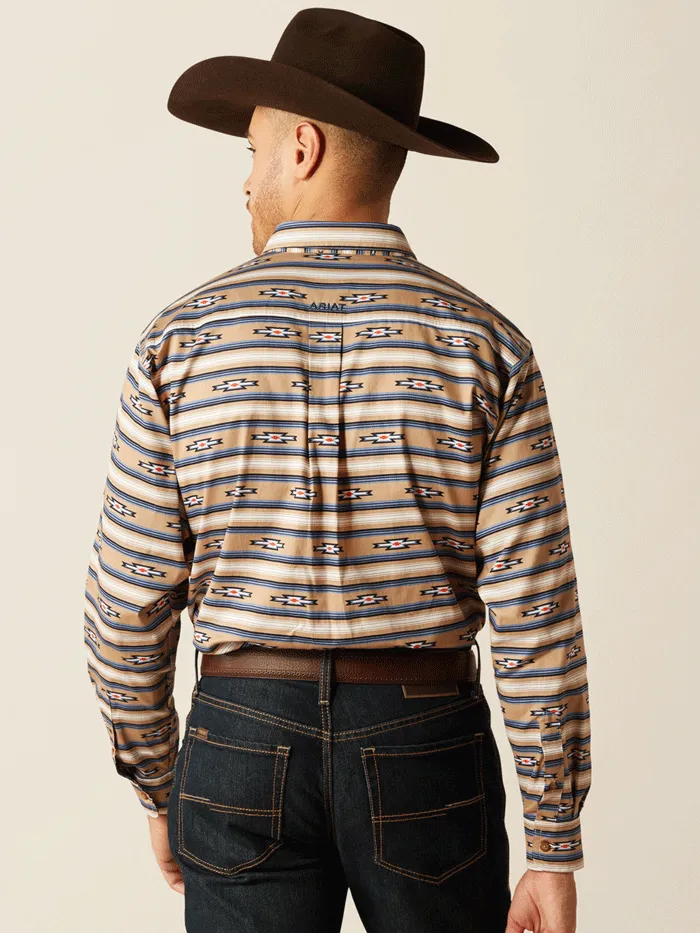 Ariat 10052616 Mens Trace Classic Fit Shirt Khaki