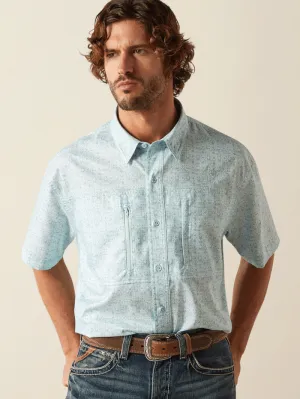 Ariat 10055243 Mens VentTEK Classic Fit Shirt Light Blue
