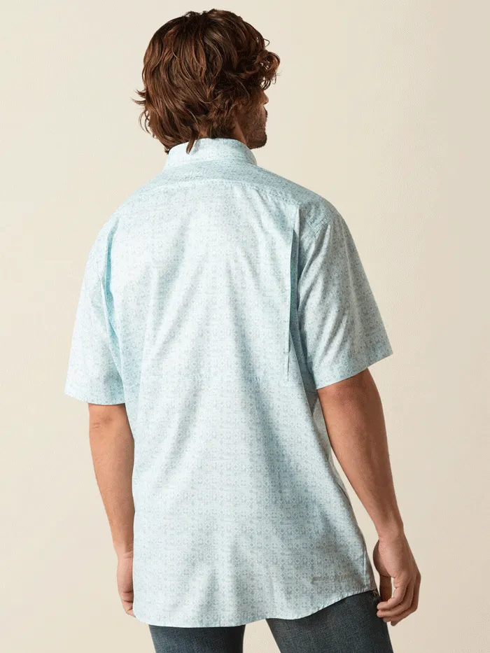 Ariat 10055243 Mens VentTEK Classic Fit Shirt Light Blue