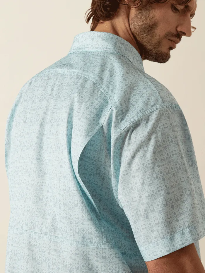 Ariat 10055243 Mens VentTEK Classic Fit Shirt Light Blue