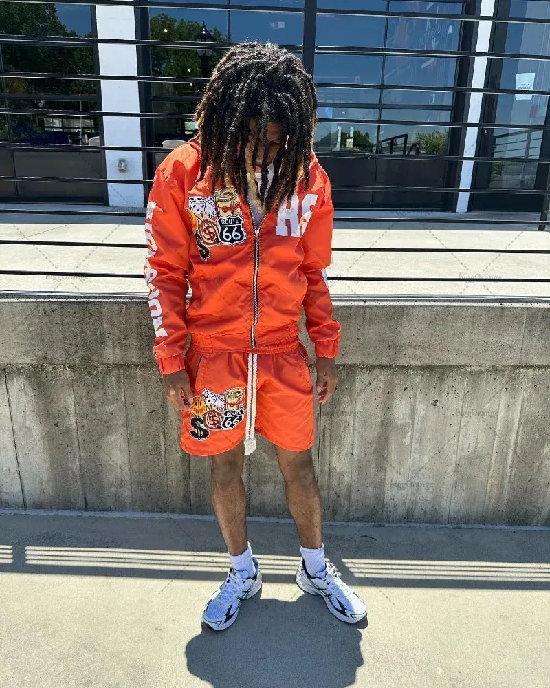 Back To School Joskaa Y2K European and American Trendy Brand Clothing Street Hip-hop Printed Oversized Hoodies Casual Versatile Zipper Sweatshirts