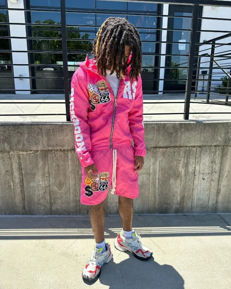 Back To School Joskaa Y2K European and American Trendy Brand Clothing Street Hip-hop Printed Oversized Hoodies Casual Versatile Zipper Sweatshirts