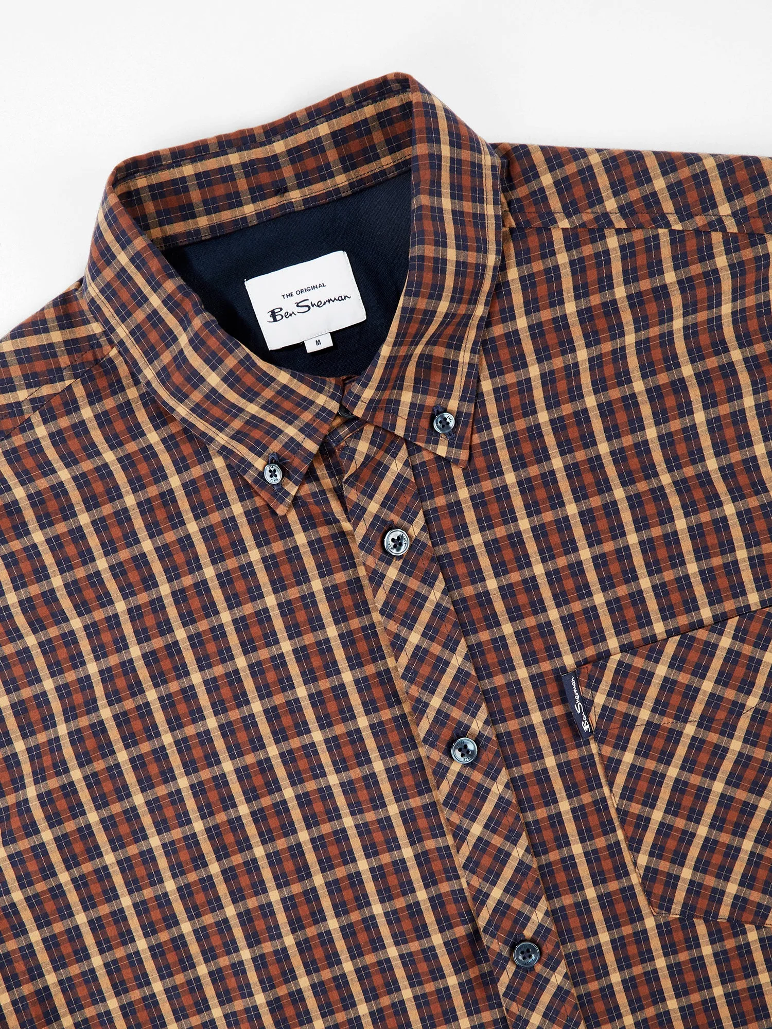 Ben Sherman House Check Shirt - Chestnut