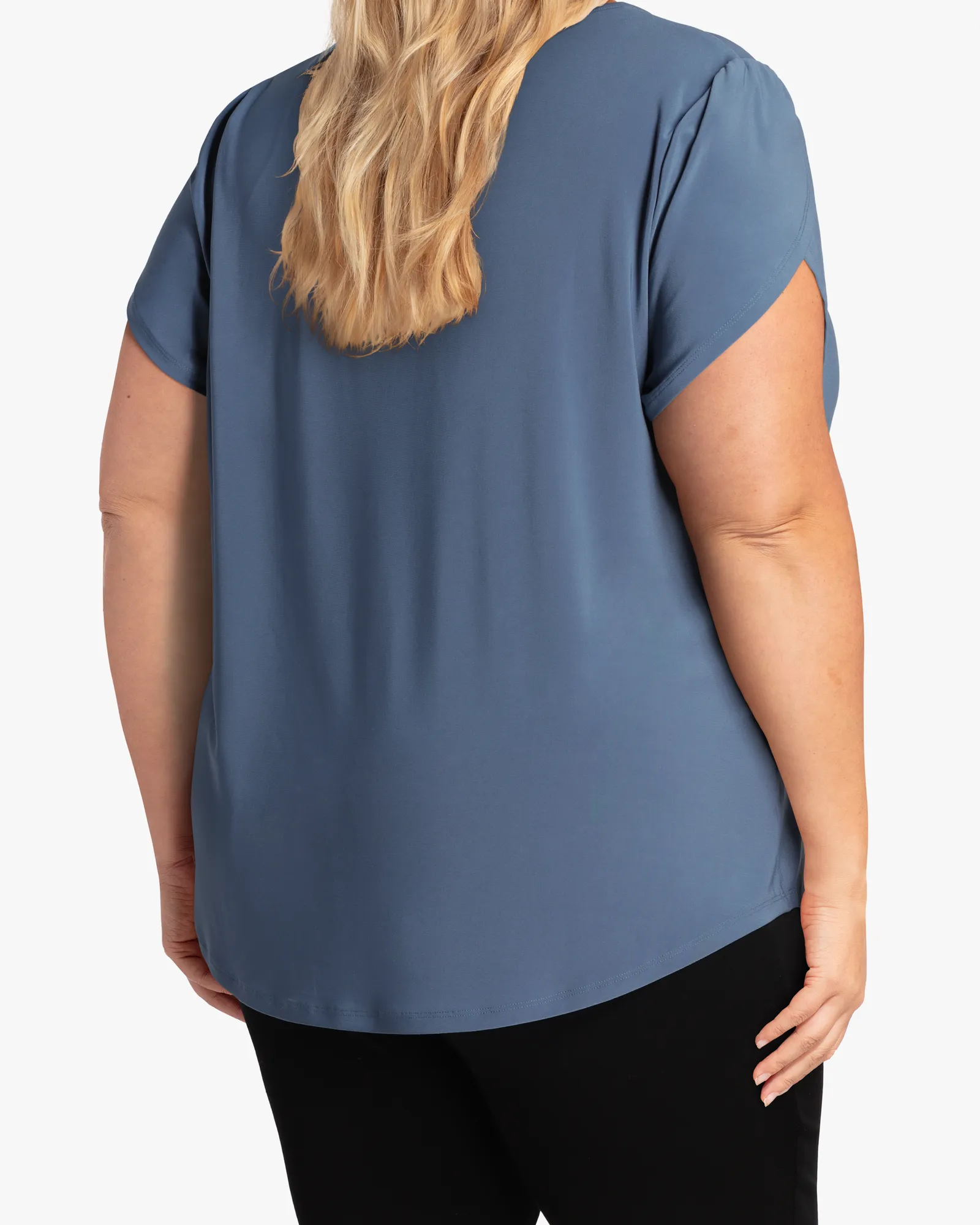 Beth Flutter-Sleeve Top | Teal
