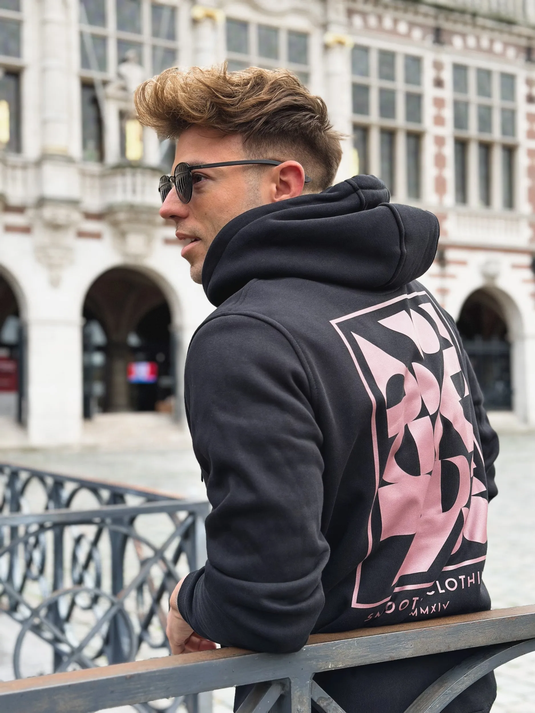 Black Hoodie / Art Terra Front Back Men