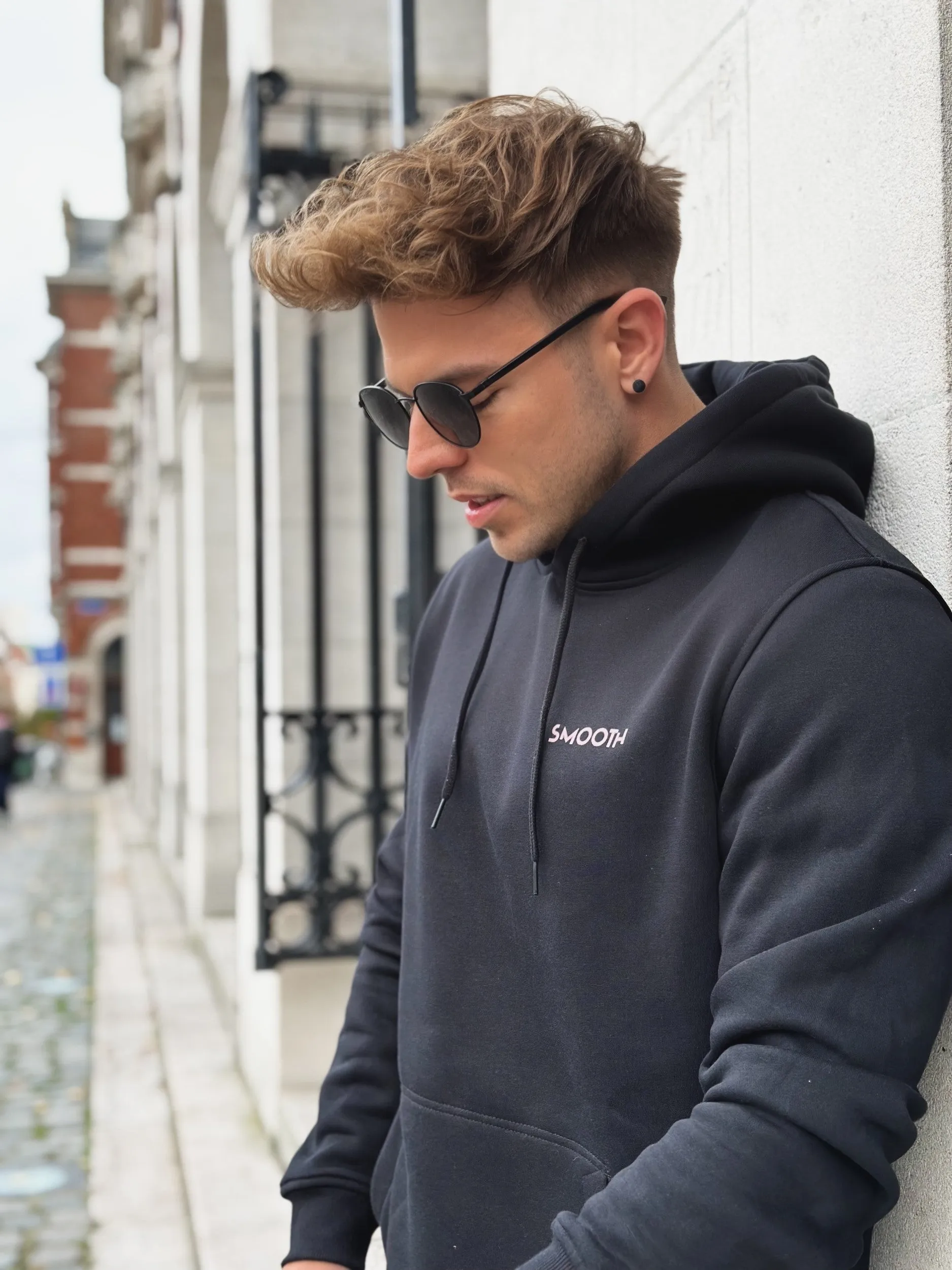 Black Hoodie / Art Terra Front Back Men