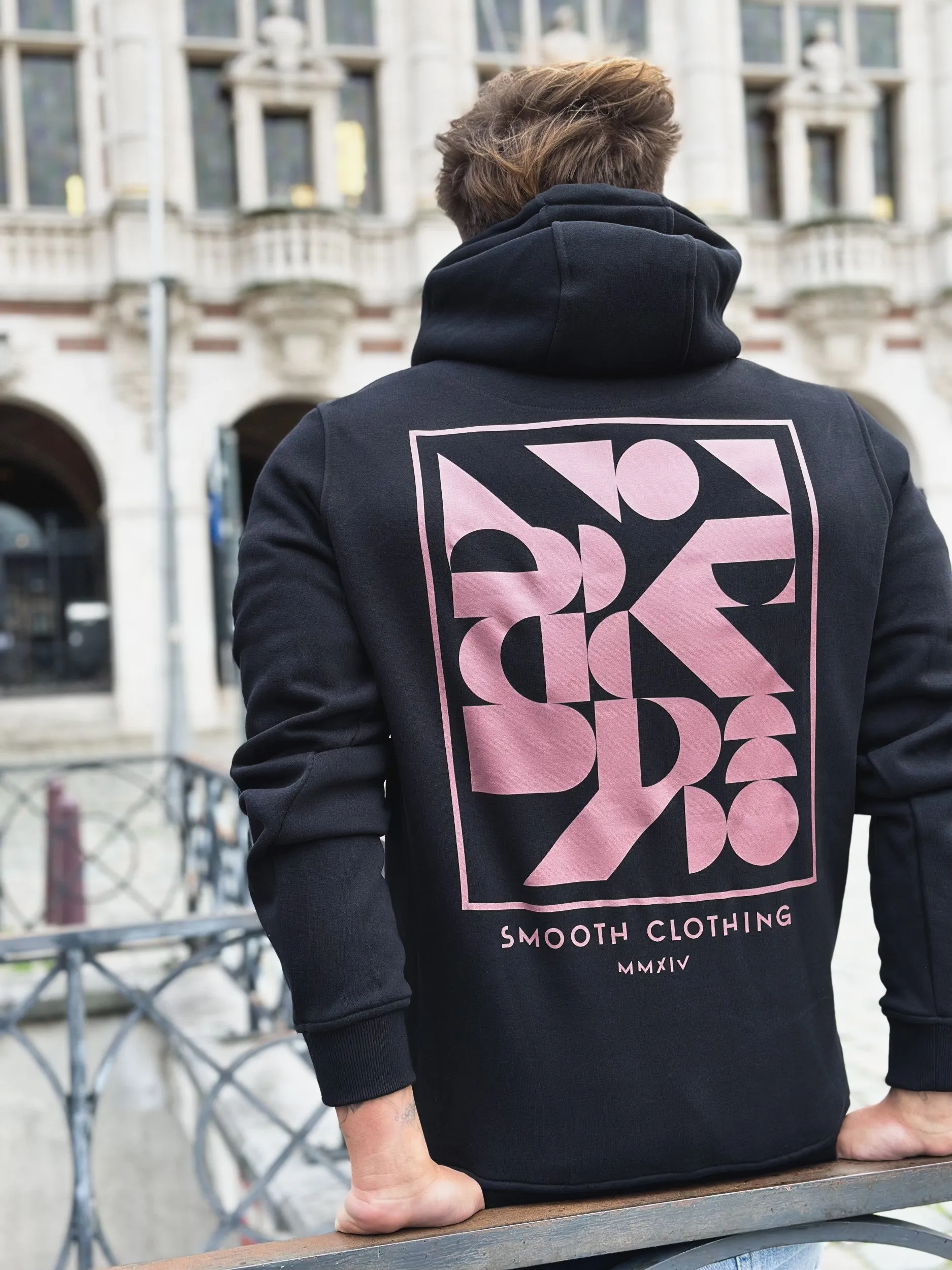 Black Hoodie / Art Terra Front Back Men