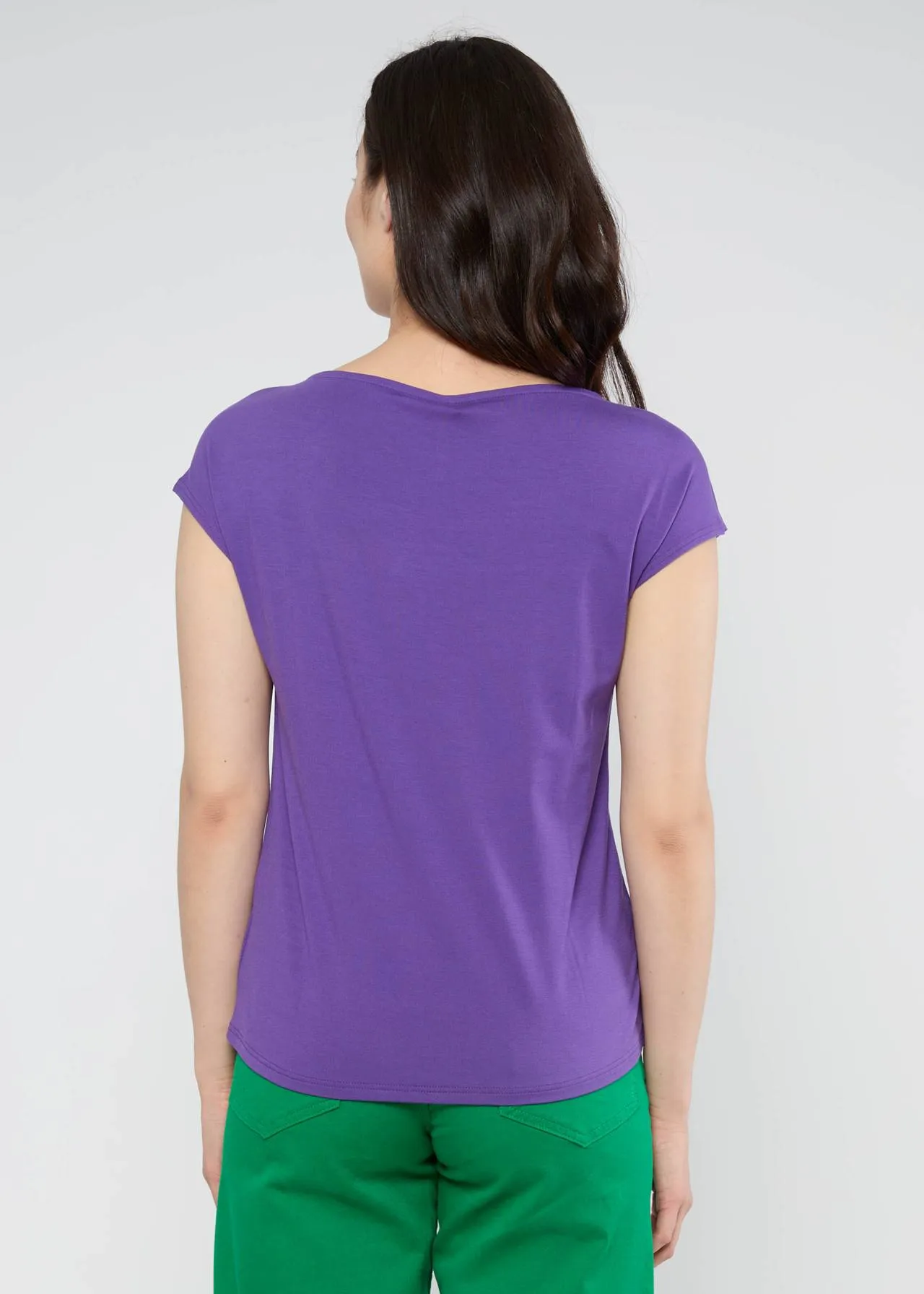 Blutsgeschwister Bold Grape Lilac Breezy Flowgirl Top