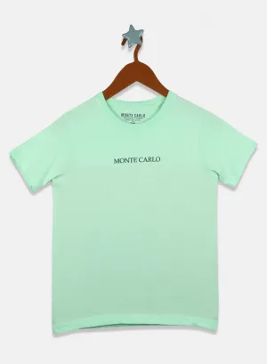Boys Blue Plain T-Shirt