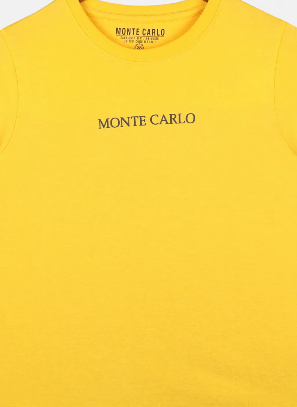 Boys Mustard Plain T-Shirt