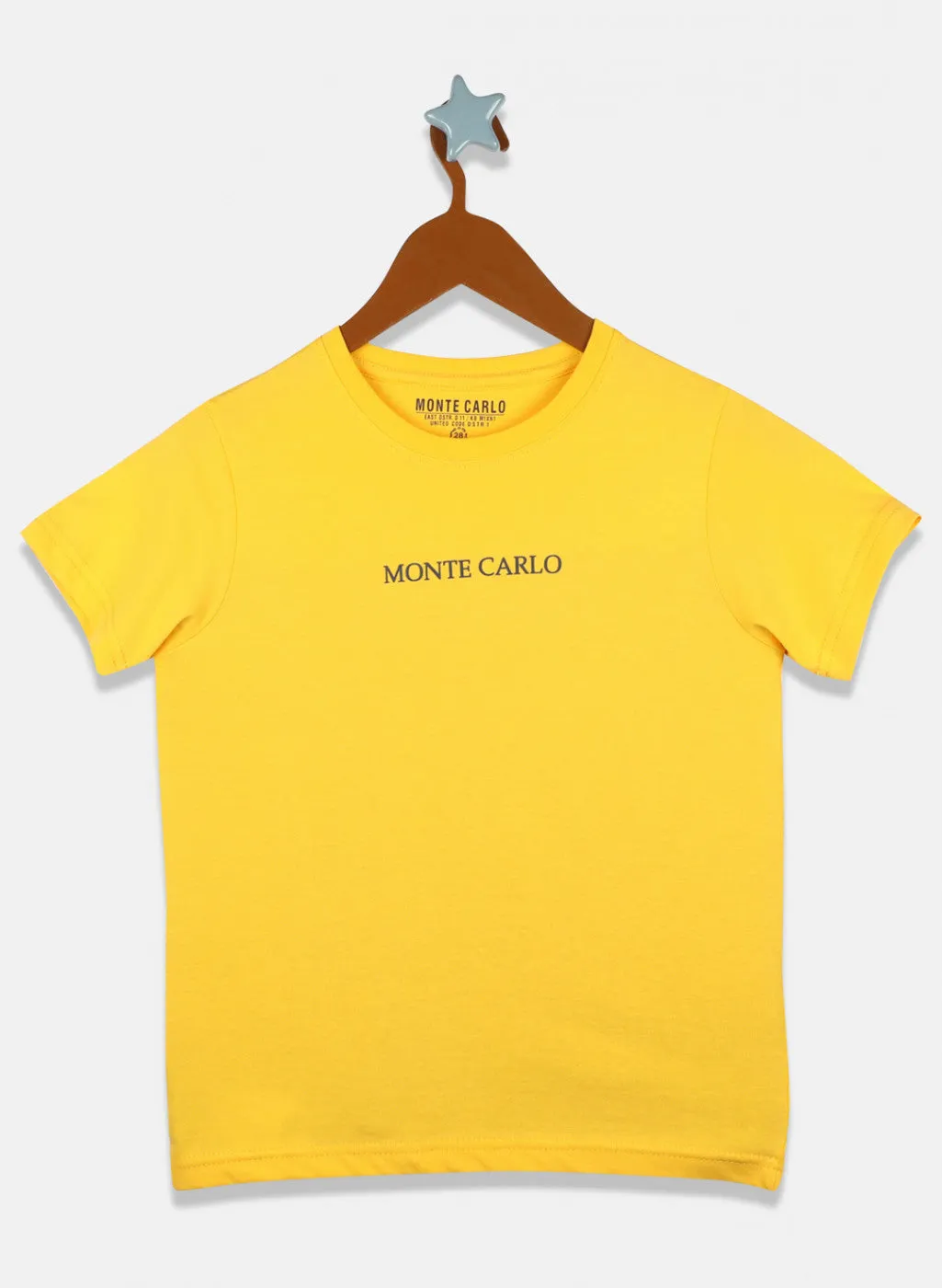 Boys Mustard Plain T-Shirt