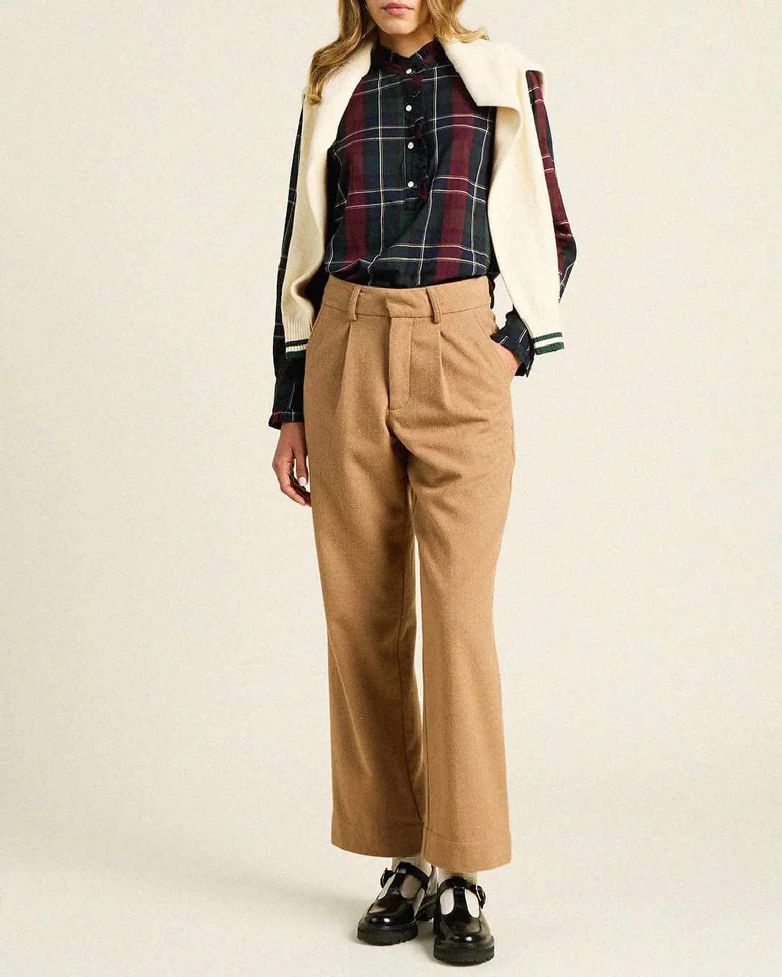 Breezy Blouse in Chalet Plaid