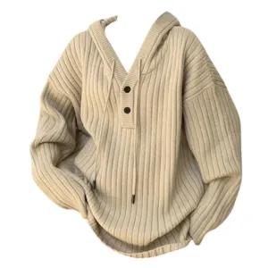 Caramel Latte Knit Hoodie