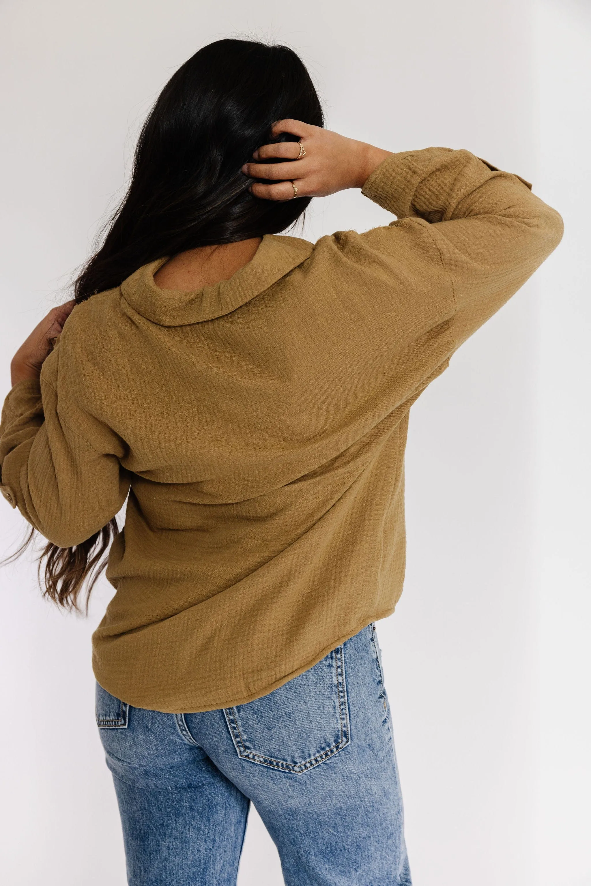 Celeste Blouse in Moss