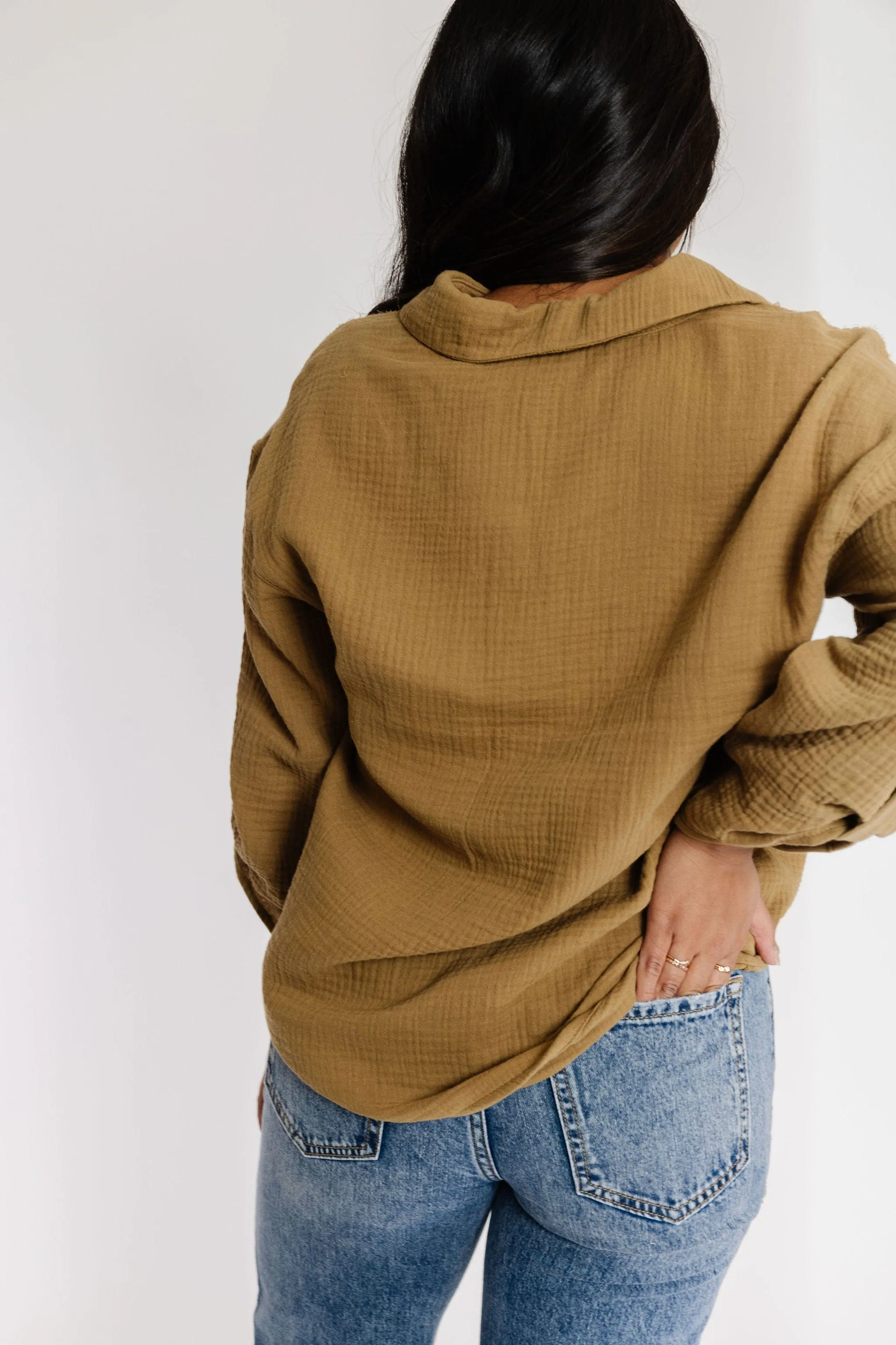Celeste Blouse in Moss