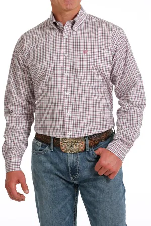 Cinch | Classic White Plaid LS Shirt