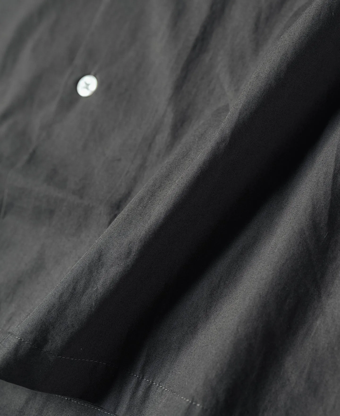 Classic Panama Open Collar Shirt - Dark Gray
