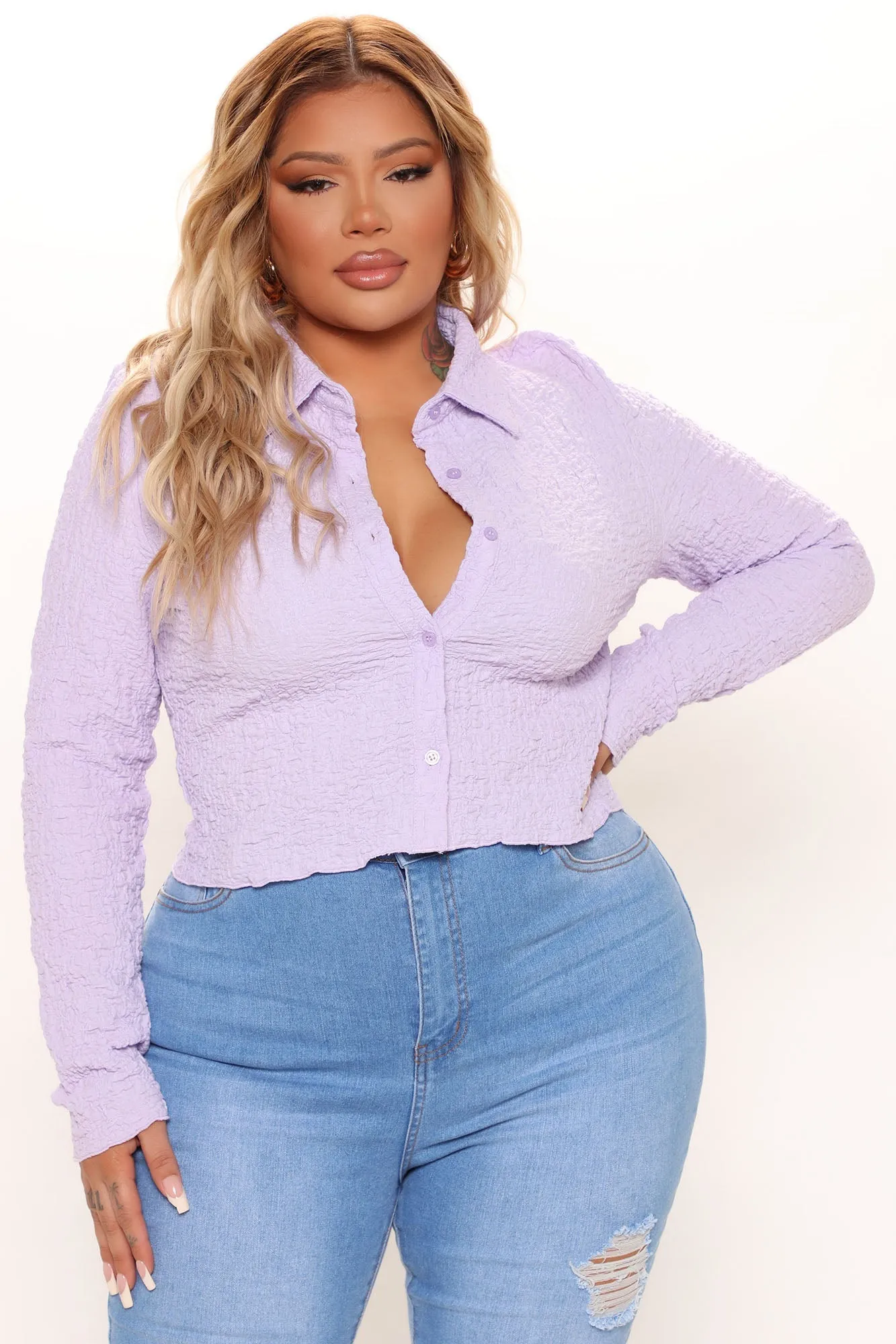 Clear Your Weekend Plans Top - Lavender