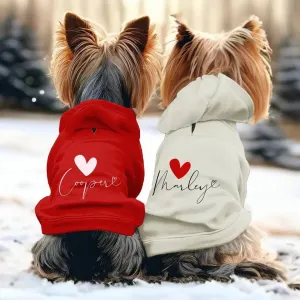 Custom Personalized Dog Hoodie - Monogrammed Name Pet Apparel