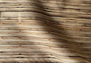 D & G Coffee Wood Grain Mock Mikado Silk (Made in Italy)