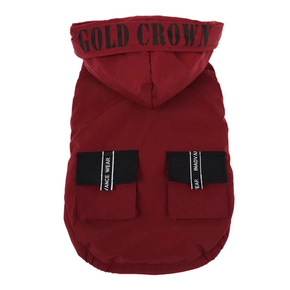 Dozzy Dog Waterproof Winter Jacket With Harness