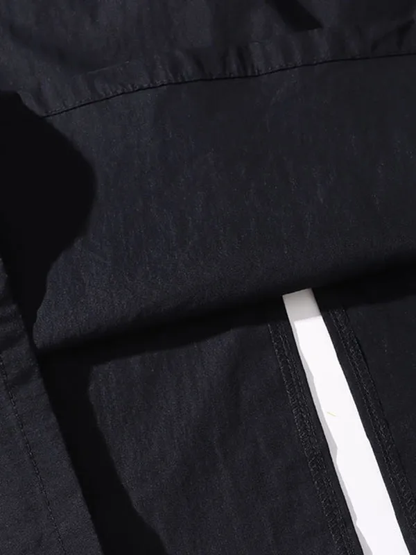 Drawstring Elasticity Pockets Split-Back Split-Joint A-Line Loose Skirts Bottoms