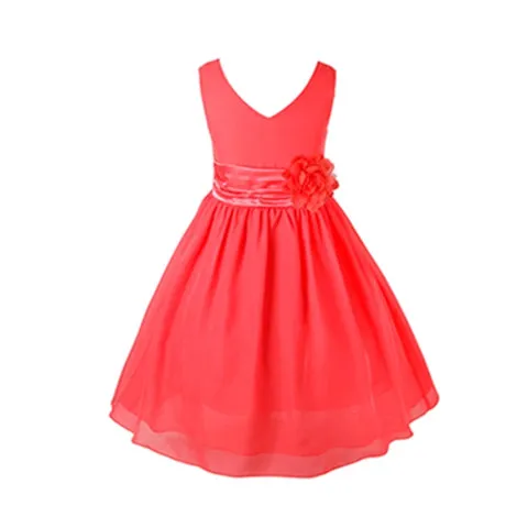 Elegant Floral Waist Band Dress