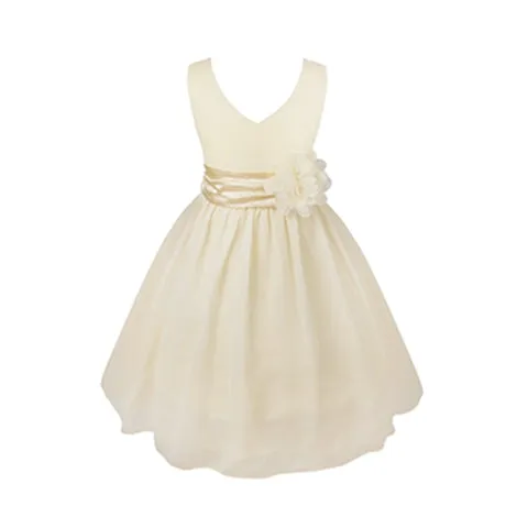 Elegant Floral Waist Band Dress