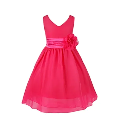 Elegant Floral Waist Band Dress