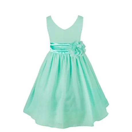 Elegant Floral Waist Band Dress