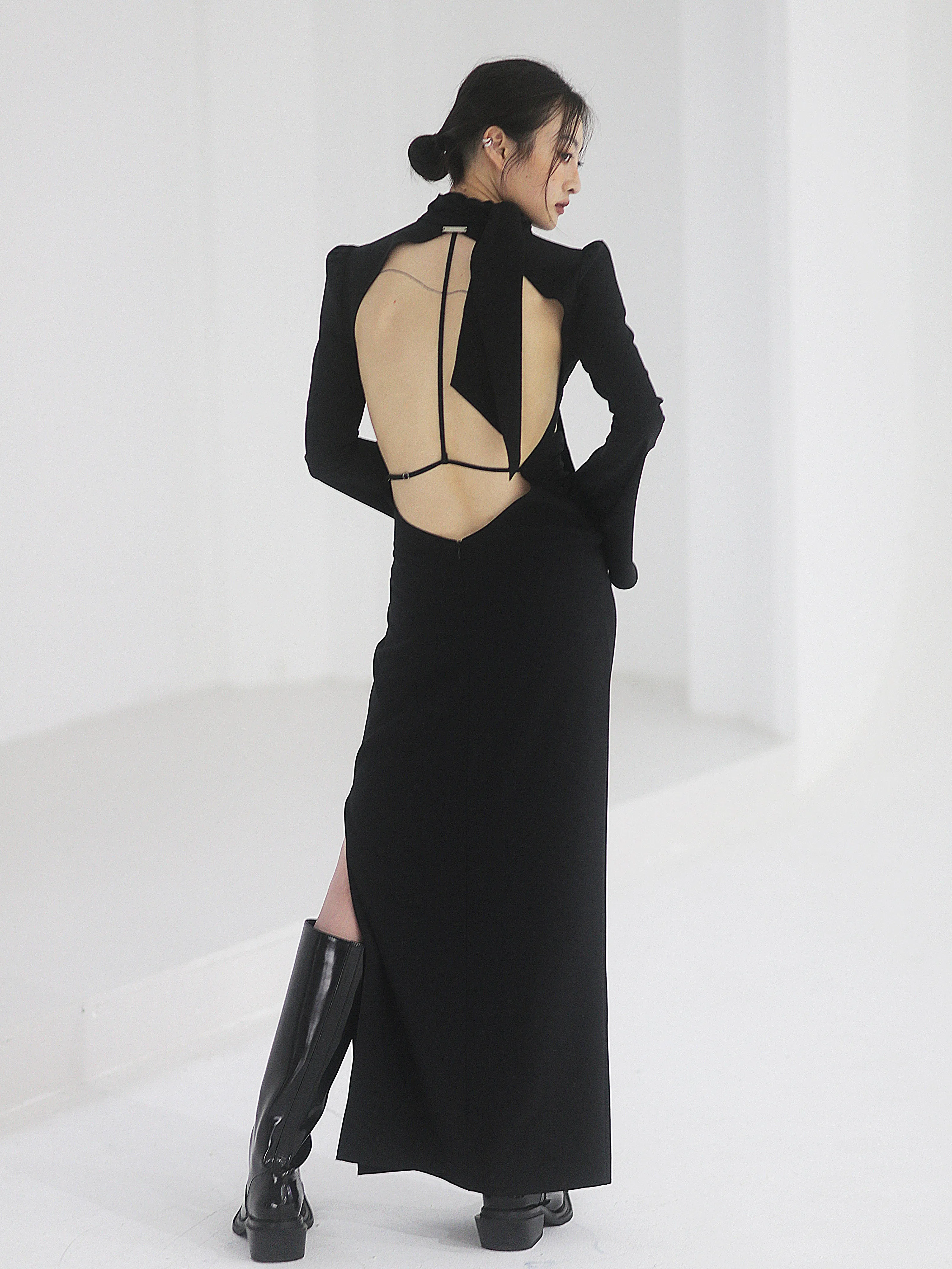 Elegant Hollow Strapless Dress