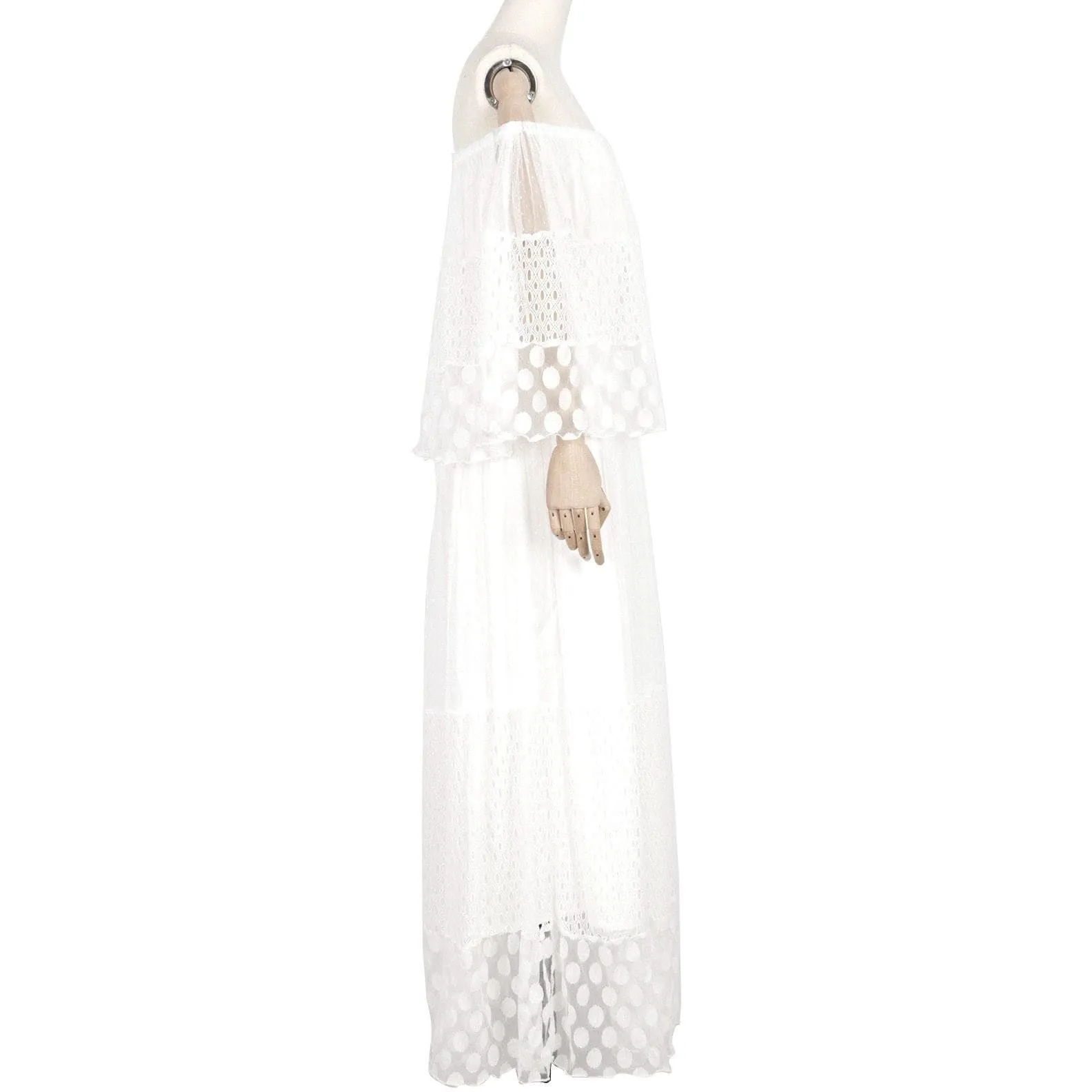 ELEGANT SLASH NECK VESTIDO