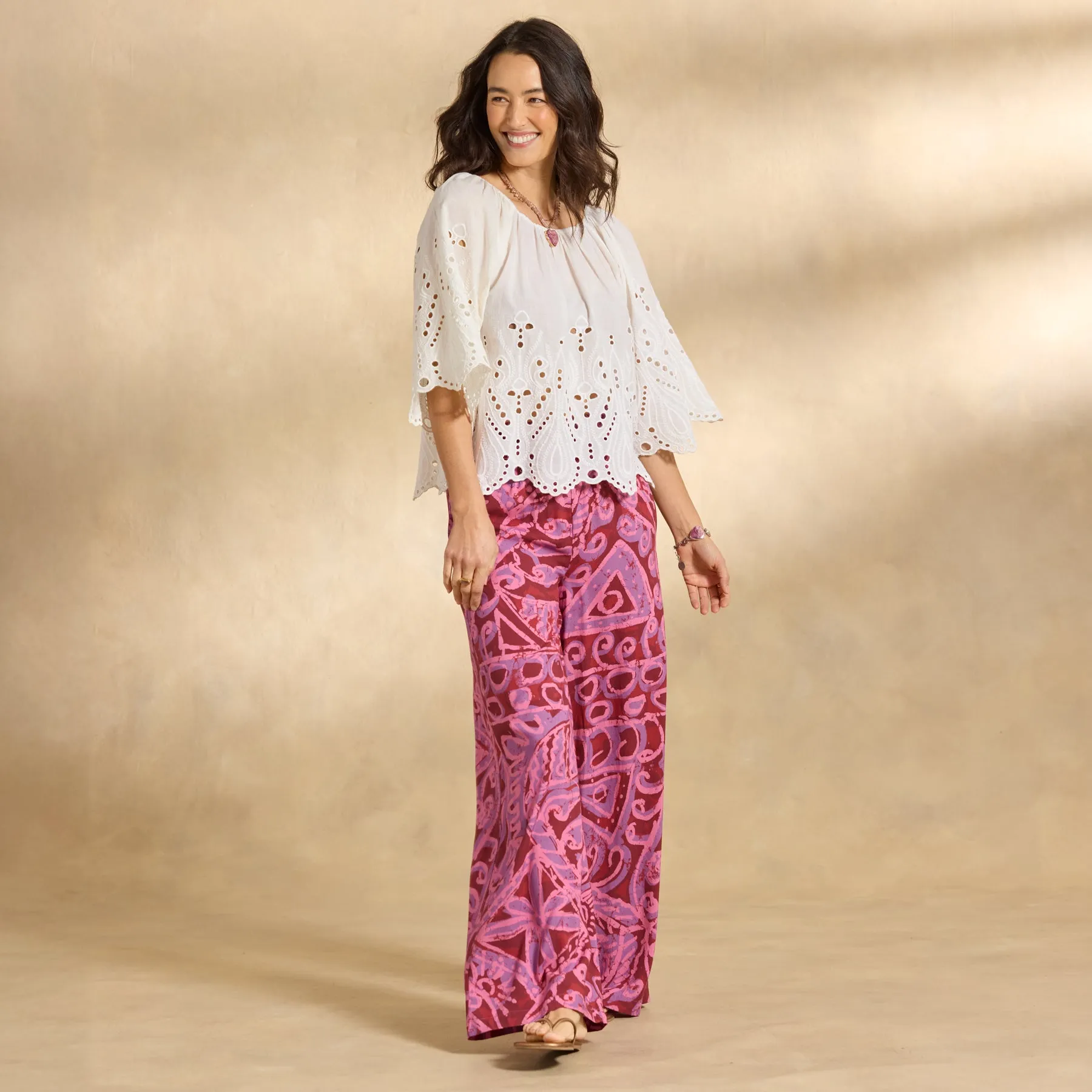 Etta Eyelet Top