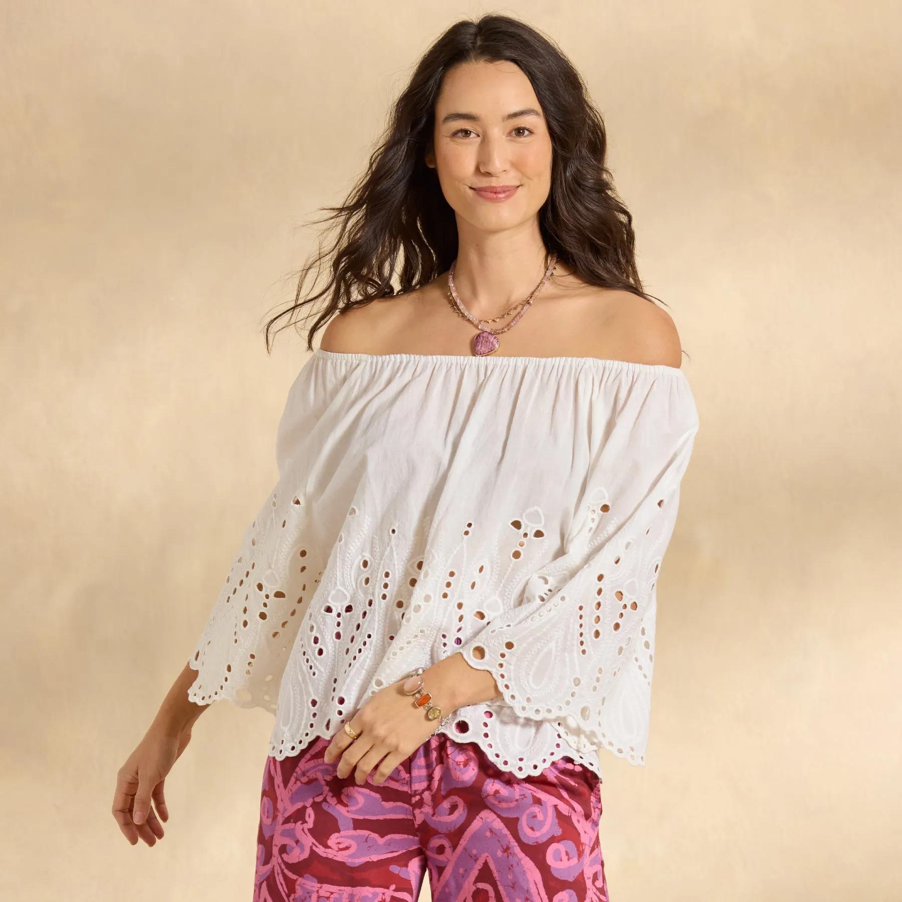 Etta Eyelet Top