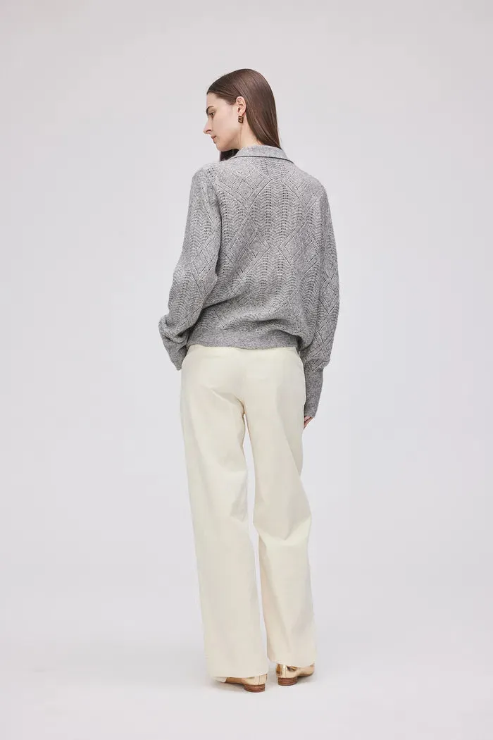 Felicia Cardigan in Wool-Mohair Knit
