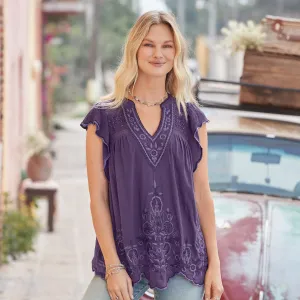 Felicity Flutter Top, Petite